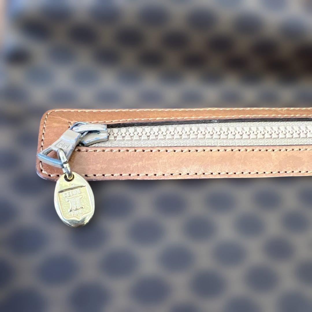 CELINE セリーヌ　マカダム柄　ポーチ　クラッチバッグ