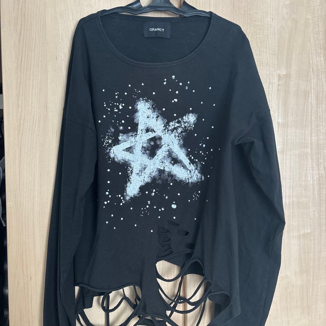 GRANCY 星グラフィック オーバーサイズTシャツ
