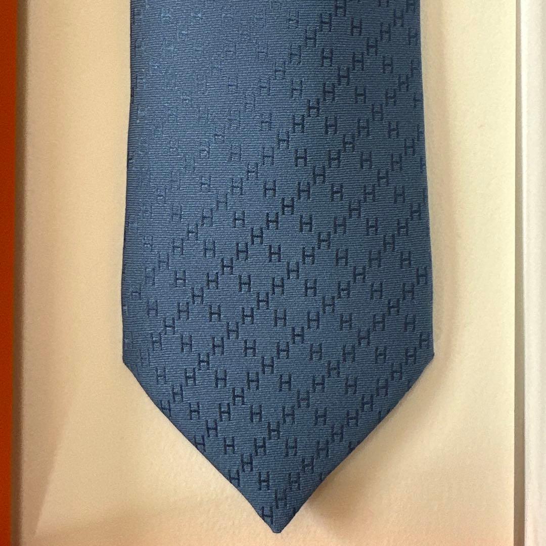 専用です。　エルメス ネクタイ H織りタイ 7 cm 《ニューH》 新品 未使用