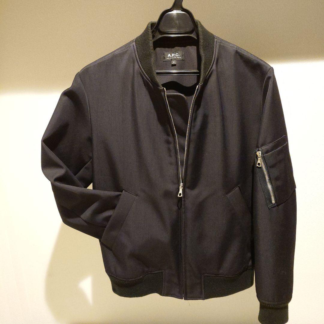 A.P.C. ブラック MA-1 フライトジャケット S
