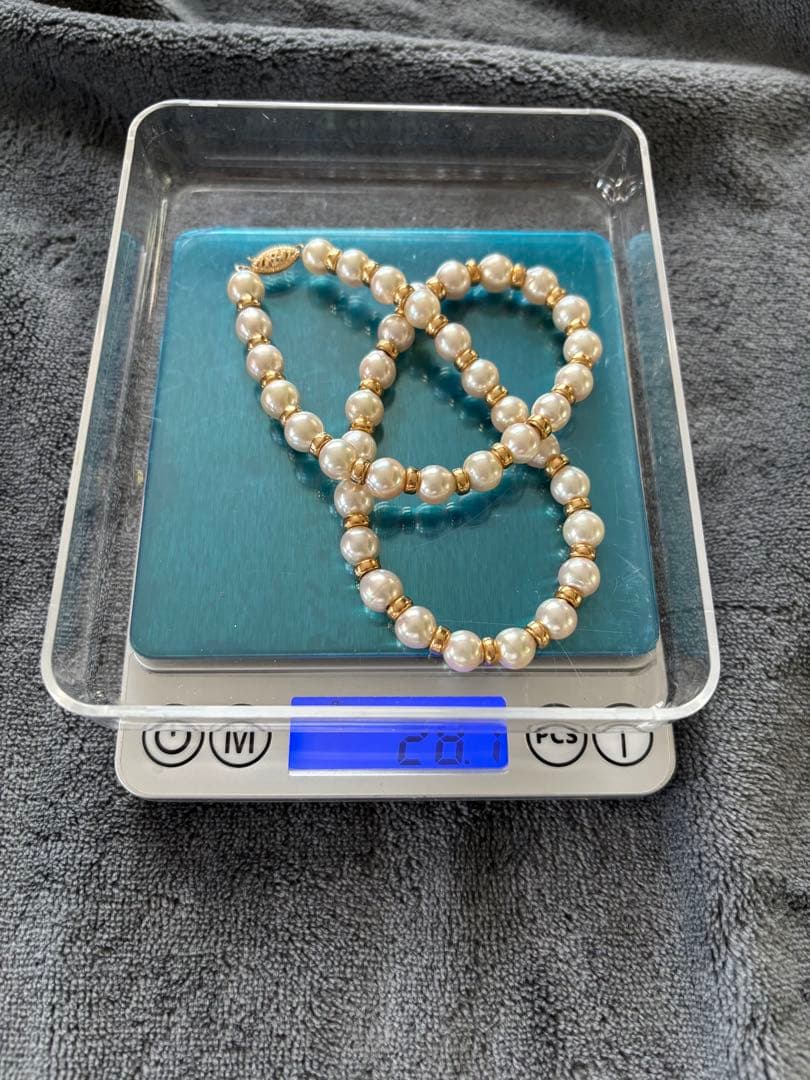 14金とホワイトパール ネックレス 宝石店で購入しました