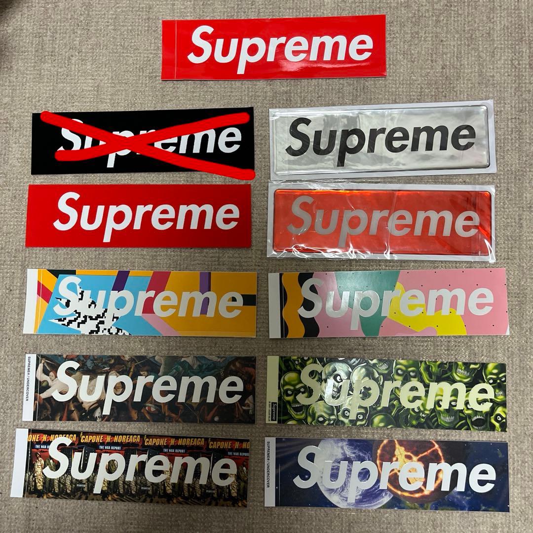 supreme BOX LOGOステッカーセット