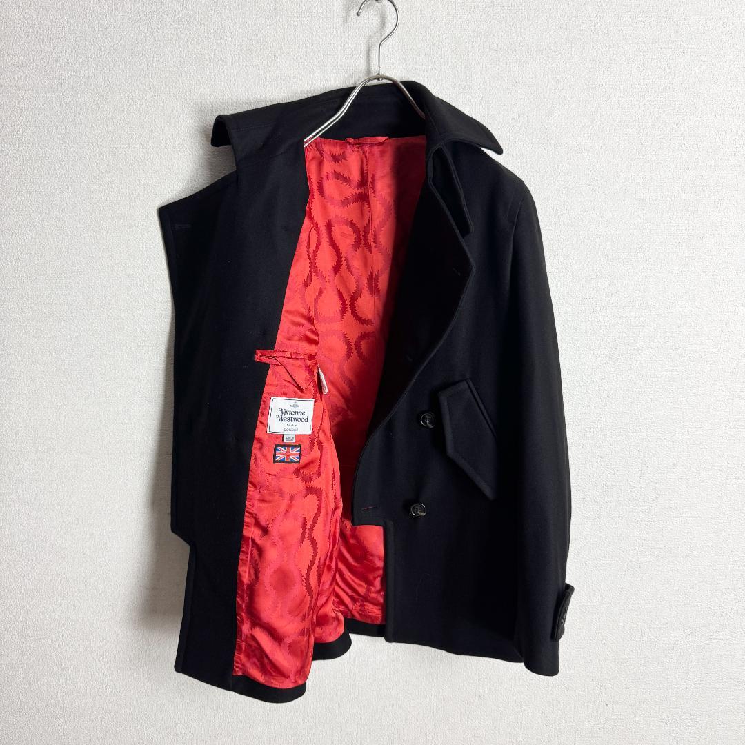 【美品☆高級モデル☆スクイグル柄☆】ヴィヴィアン ウールジャケット