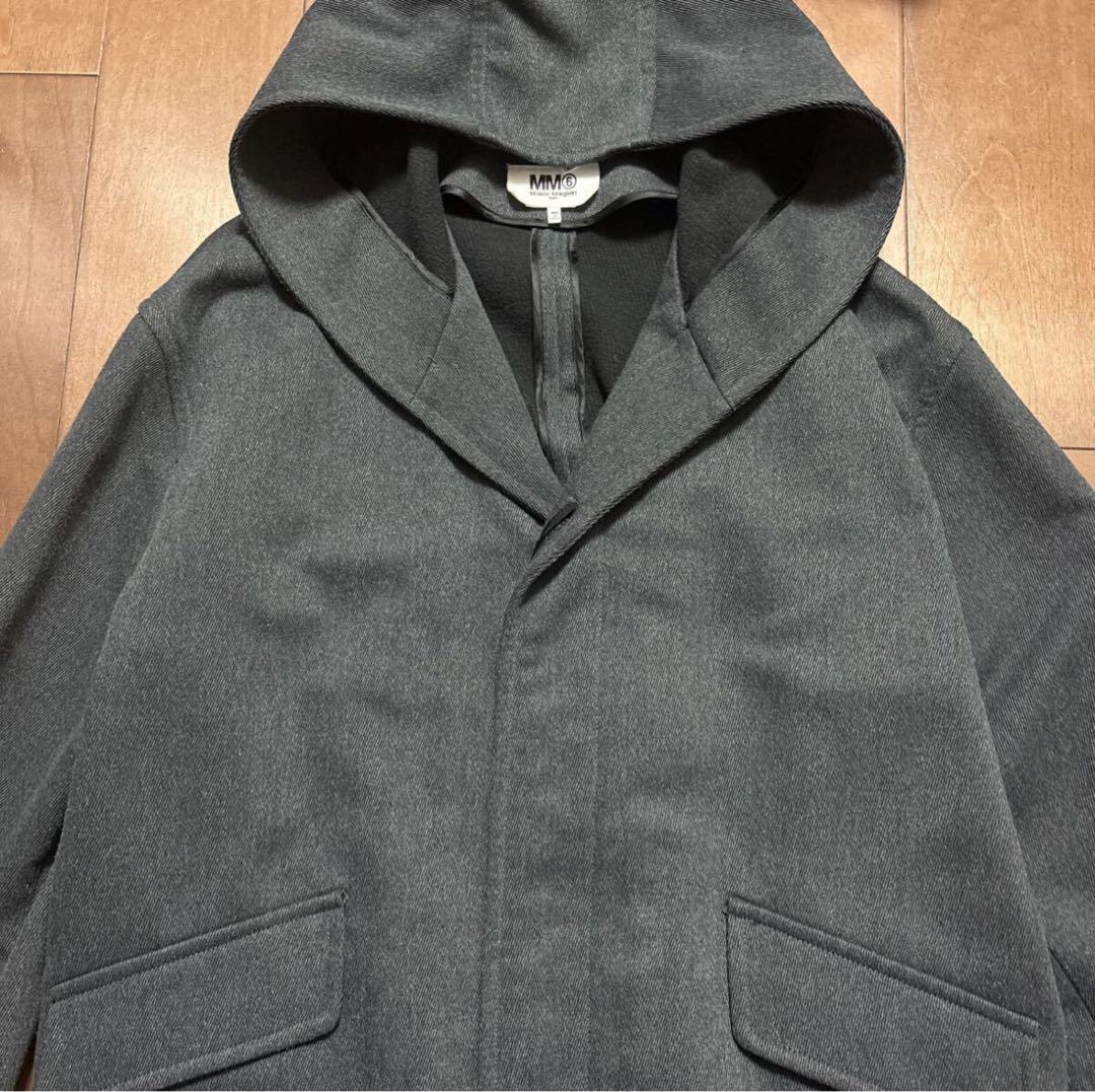 MM6 メゾンマルジェラ メンズ フーデットコート 44 グレー