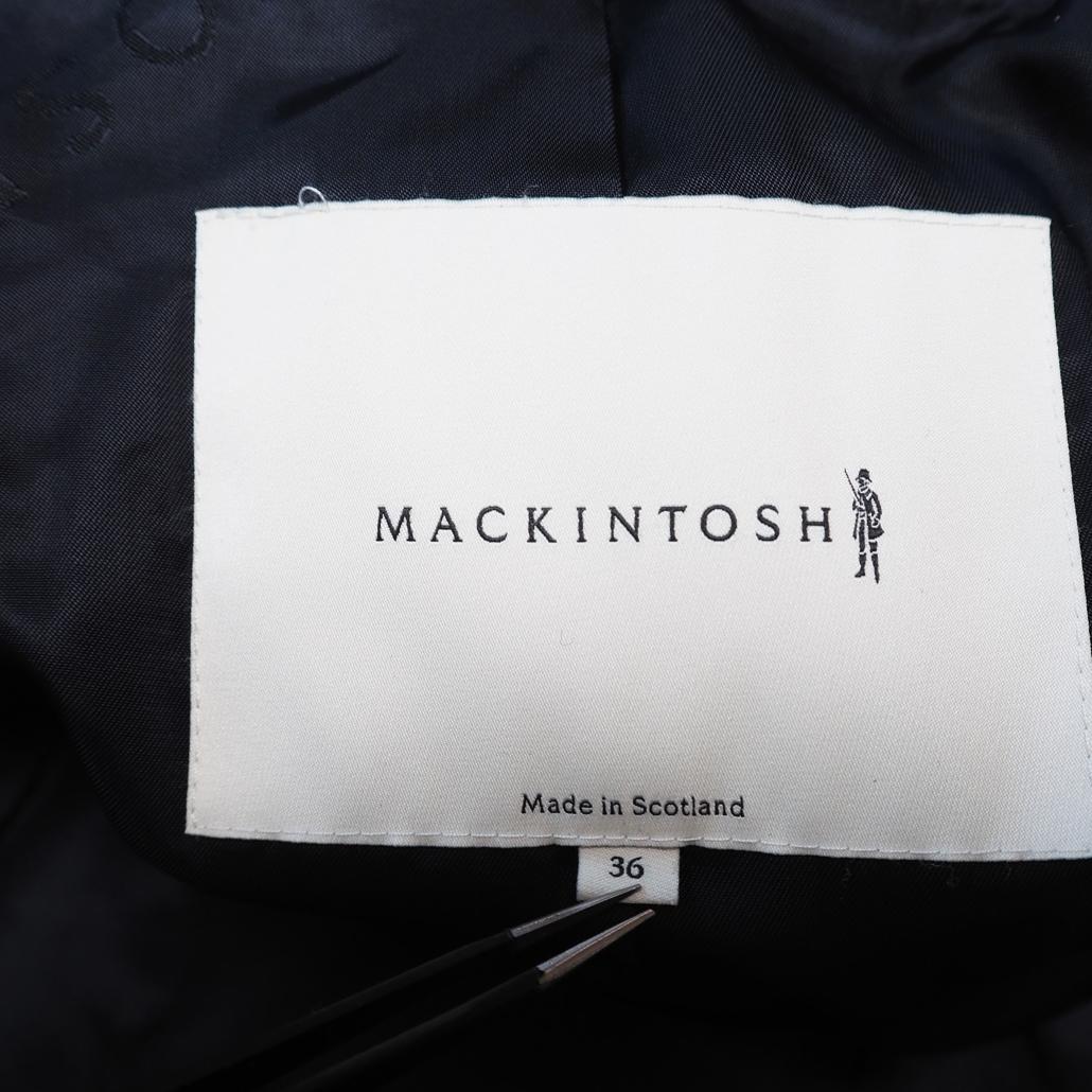 MACKINTOSH 現行白タグ ウールソフトメルトンピーコート 英国製 36