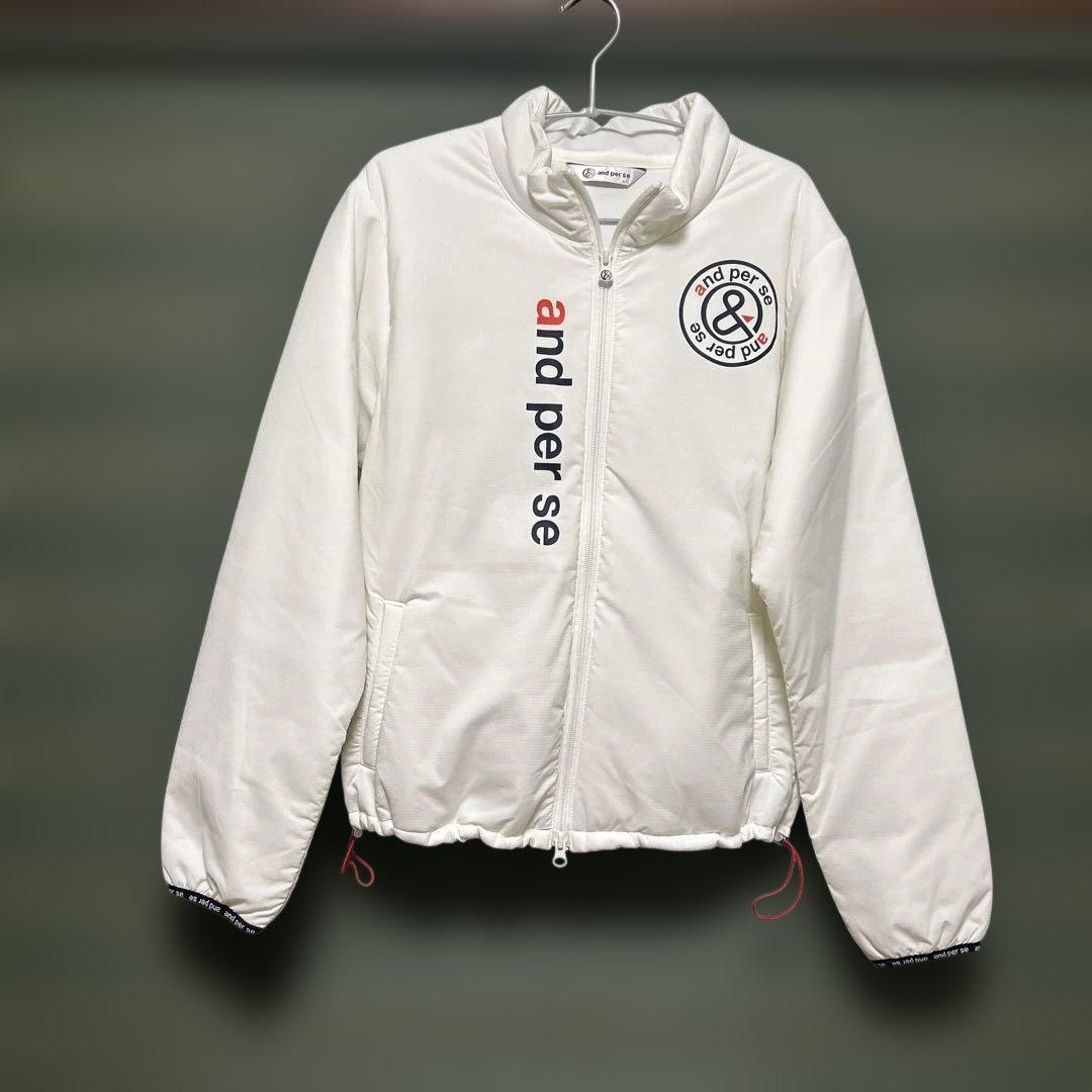 美品and per se アンパスィ　中綿ブルゾンアウター　LLサイズ