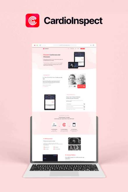cardioinpect - Easycom Agency Développement web et design UX/UI pour CardioInspect, plateforme spécialisée dans la santé cardiaque.