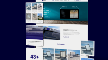 Développement du site web de STAP, une plateforme spécialisée dans la transformation de l'aluminium et du plastique