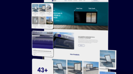 Développement du site web de STAP, une plateforme spécialisée dans la transformation de l'aluminium et du plastique
